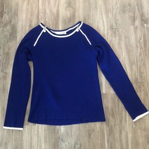 Vintage St. John Sport By Marie Gray Blue Sweater